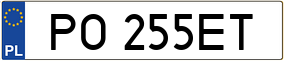 Truck License Plate